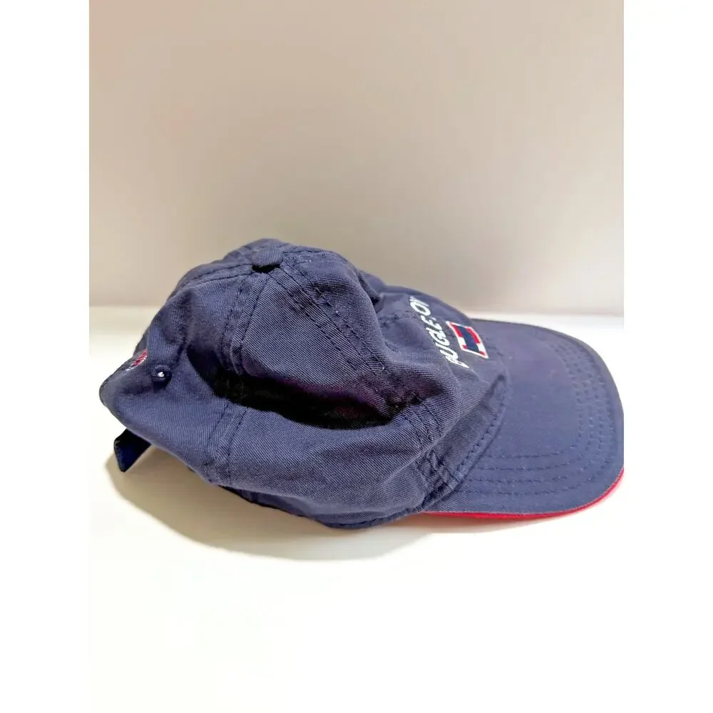 Bugle Boy Hat Cap Strap Back Embroidered Flag Dad 90s Y2K useed
